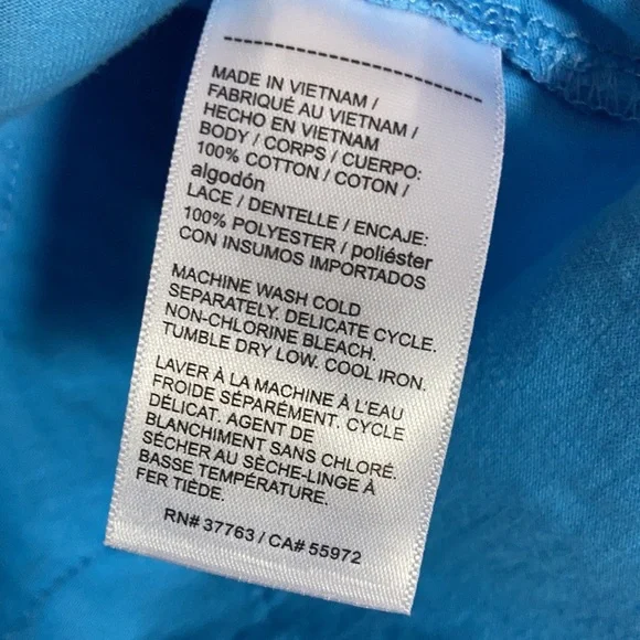 3/$45 Ella top floral crochet like detail top casual office boho summer spring M - Picture 16 of 17